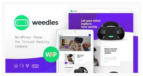 Weedles | Virtual Reality Landing Page & Store WordPress Theme