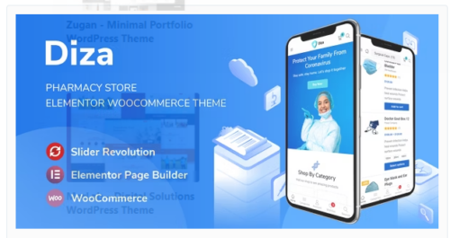 Diza - Pharmacy Store Elementor WooCommerce Theme