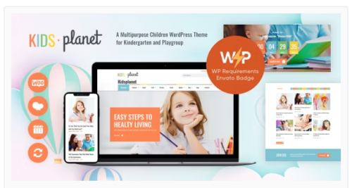 Kids Planet - Children Kindergarten and Playgroup WordPress Theme