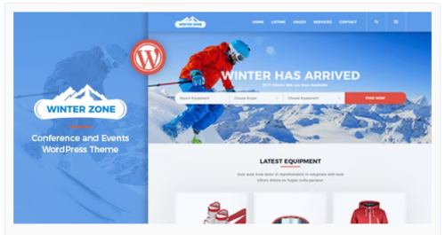WinterZone – Ski & Winter Sports WordPress Theme