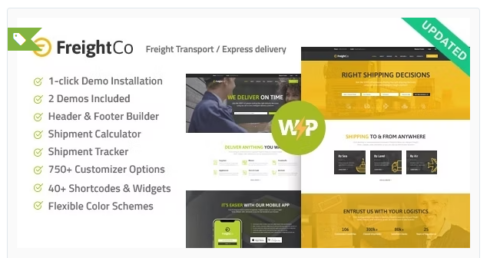 FreightCo | Transportation & Warehousing Shipping WordPress Theme