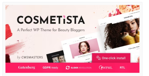 Cosmetista - Makeup Review Beauty WordPress Theme