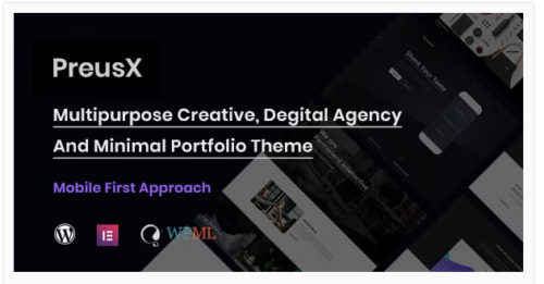 PreusX - Digital Agency And Portfolio WordPress Theme