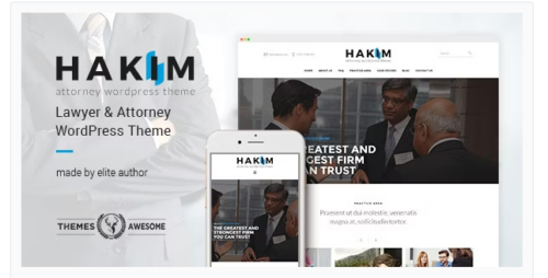 Attorney and Lawyer WordPress Theme - Hakim