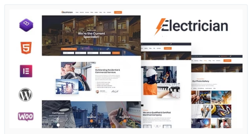 Electrician - Electricity Services WordPress Theme