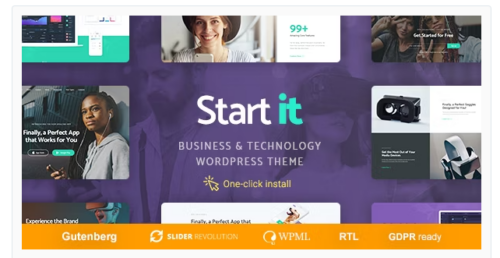 Start It - Technology & Startup WordPress Theme