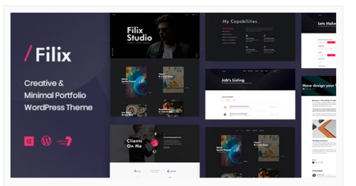 Filix - Creative Minimal Portfolio WordPress Theme