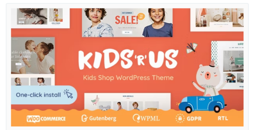 Kids R Us - Toy Store and Children Clothes Shop Theme