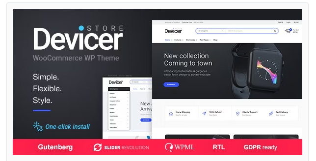 Devicer - Electronics, Mobile & Tech Store WordPress Theme