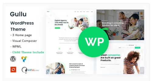 Gullu - Creative Digital Agency & Multipurpose WordPress Theme