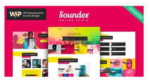 Sounder | Online Internet Radio Station WordPress Theme + RTL