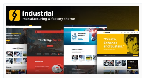 Industrial - Corporate, Industry & Factory WordPress Theme