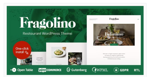 Fragolino - an Exquisite Cafe & Restaurant WordPress Theme