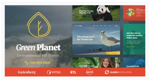 Ecology & Environment WordPress Theme - Green Planet