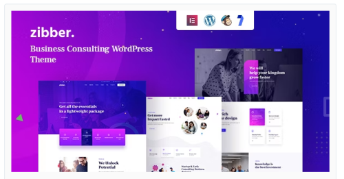 Zibber - Consulting Business WordPress Theme + RTL