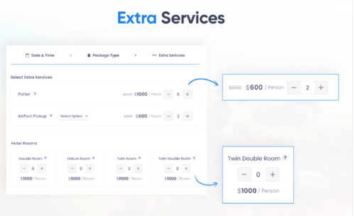 WP Travel Engine – Extra Services