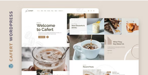 Cafert – Cafe and Restaurant WordPress Theme