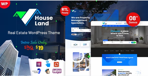 Houseland - Real Estate WordPress Theme