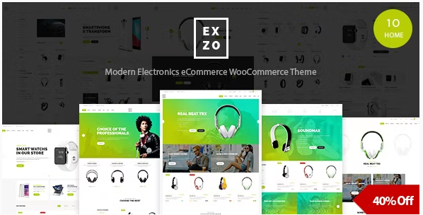 Electronics eCommerce WordPress Woocommerce Theme - Exzo