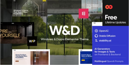 W&D - Windows & Doors Company WordPress Theme
