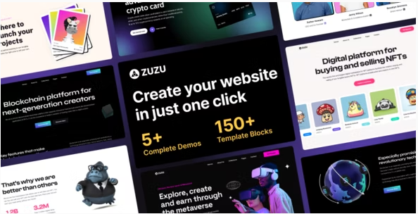 Zuzu - NFT & Crypto WordPress Theme