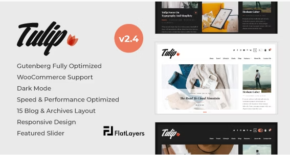 Tulip - Responsive WordPress Blog Theme