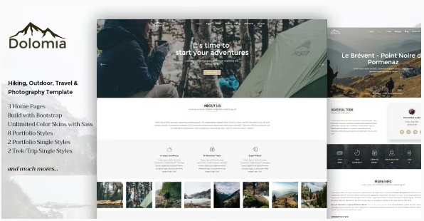 Dolomia - Hiking, Outdoor, Mountain Guide WordPress Theme