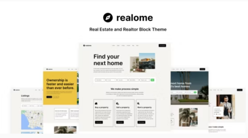 Realome - Real Estate and Realtor Block Theme