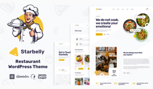Starbelly - Restaurant & Cafe WordPress Theme