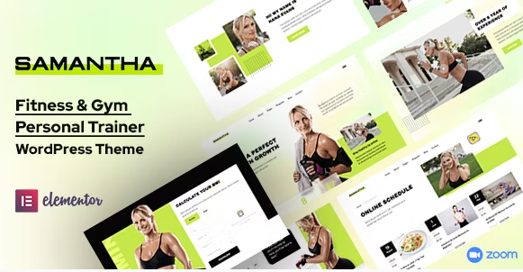 Samantha - Personal Trainer & Fitness WordPress Theme