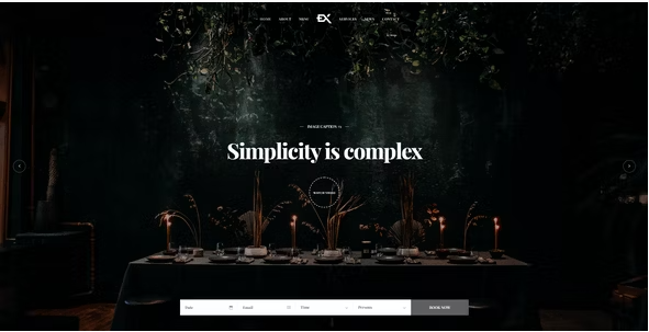 Dinex - One Page Restaurant WordPress Theme