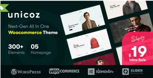Unicoz - Elementor WooCommerce Theme