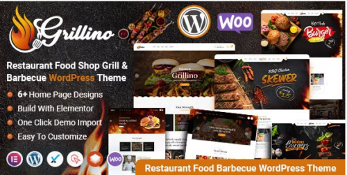 Grillino - Grill & Restaurant Shop WordPress Theme