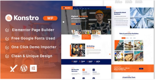 Konstro – Construction WordPress Theme