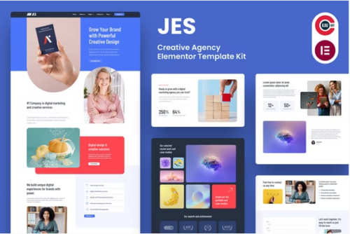 Jes - Creative Agency Elementor Pro Template Kit