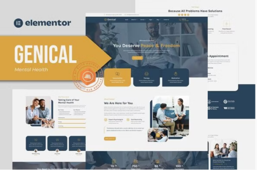 Genical - Mental Health & Therapy Elementor Template Kit