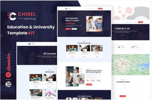 Chisel - Education & University Elementor Template Kit