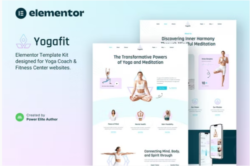 Yogafit – Yoga and Meditation Teacher Elementor Template Kit