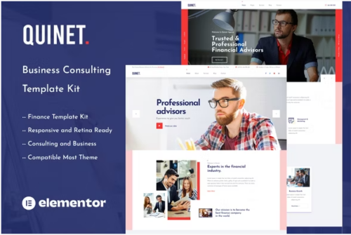 Quinet - Business Consulting Elementor Template Kit