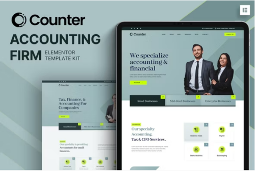 Counter - Accounting Firm Elementor Template Kit