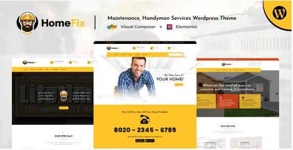 Home Fix - Maintenance, Handyman Services Theme