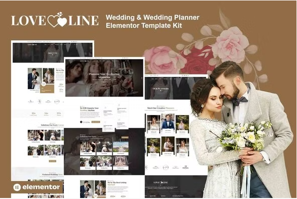 Loveline - Wedding & Wedding Planner Elementor Pro Template Kit