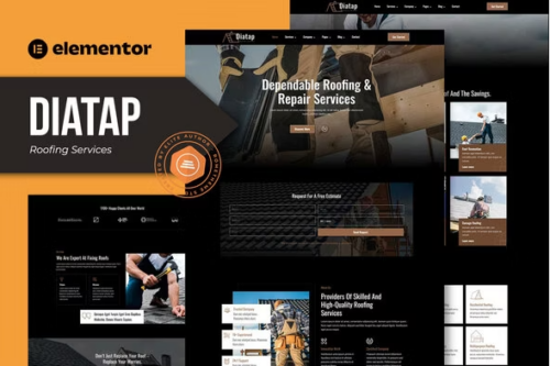 Diatap - Roofing Services Elementor Template Kit