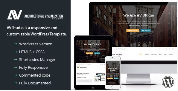 AV Studio - One Page WordPress Theme