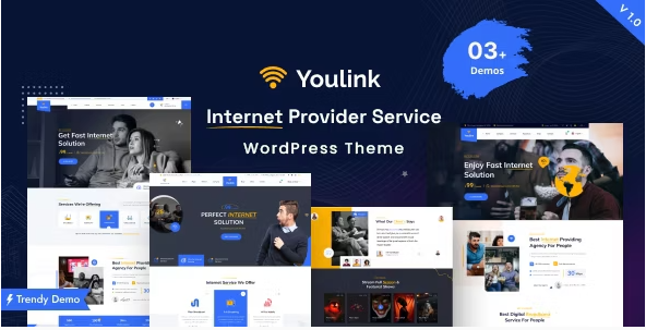 Youlink - Broadband & Internet Services WordPress Theme