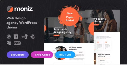 Moniz - Web Design Agency WordPress Theme