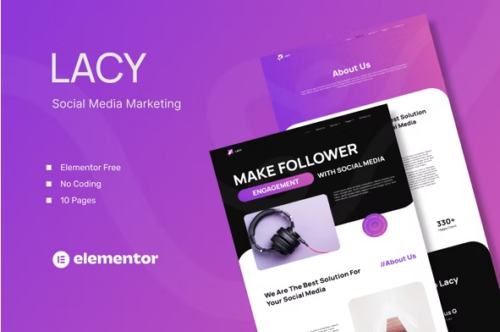 Lacy - Social Media Marketing Template Kits