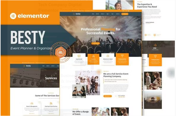 Besty - Event Planner & Organizer Elementor Template Kit