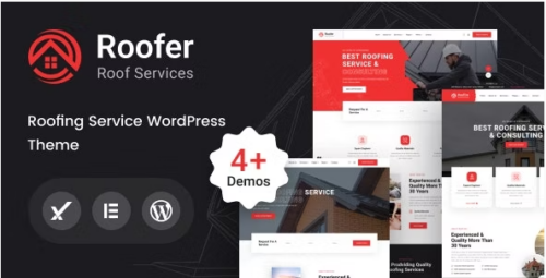 Roofer - Roofing Services WordPress Theme + RTL