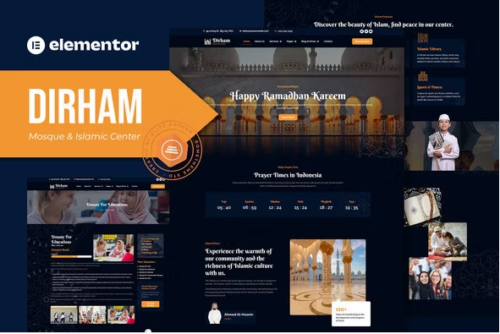 Dirham - Mosque & Islamic Center Elementor Pro Template Kit